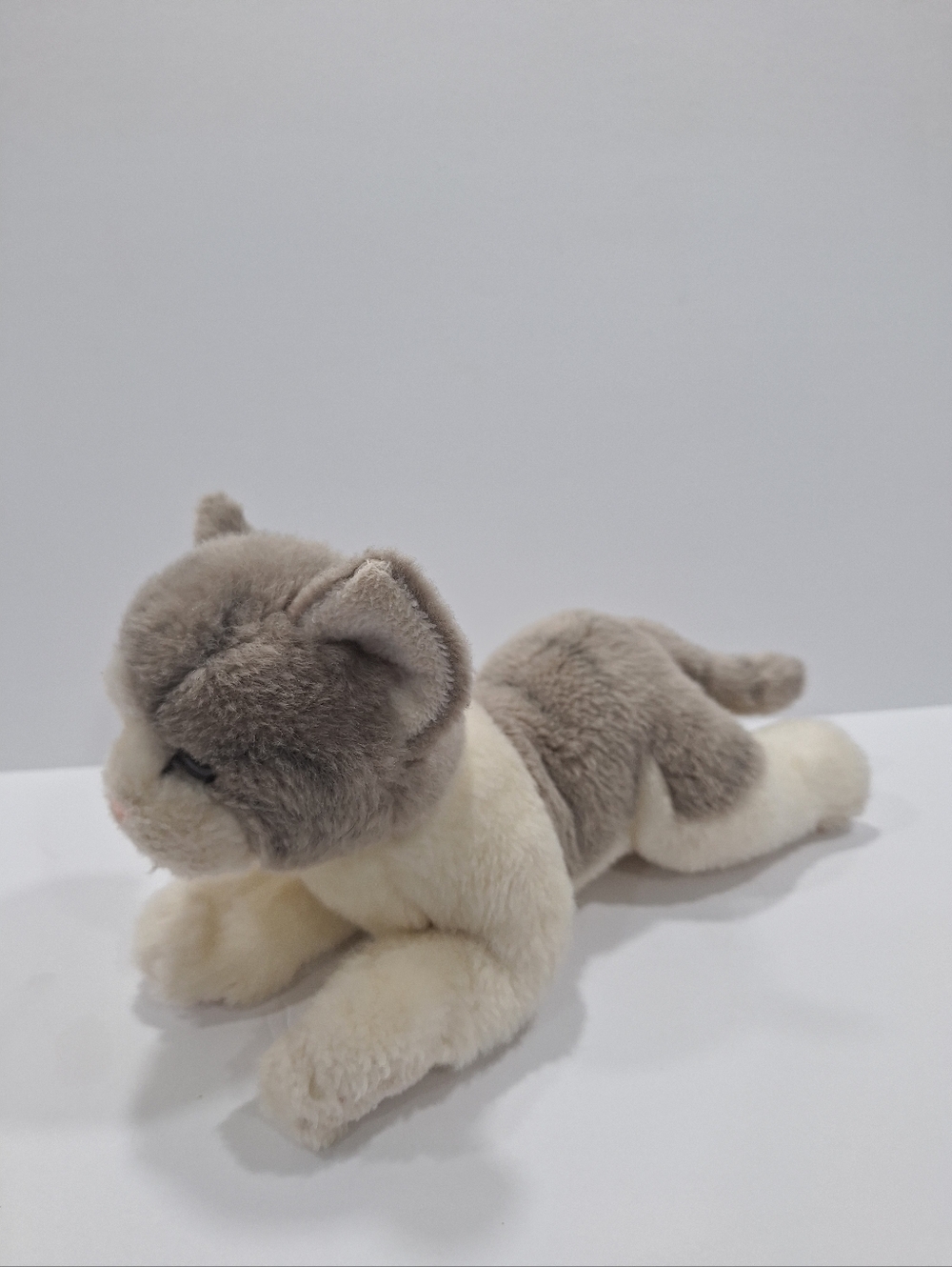 Miyoni By Aurora Gray & Cream Plush Tabby Cat Stuffed Animal
